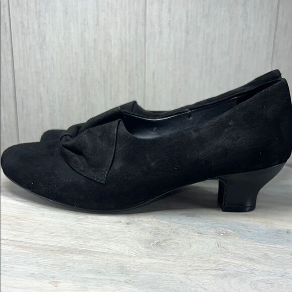 Hotter Black Loafers Sleek Slip-Ons - Picture 5 of 10